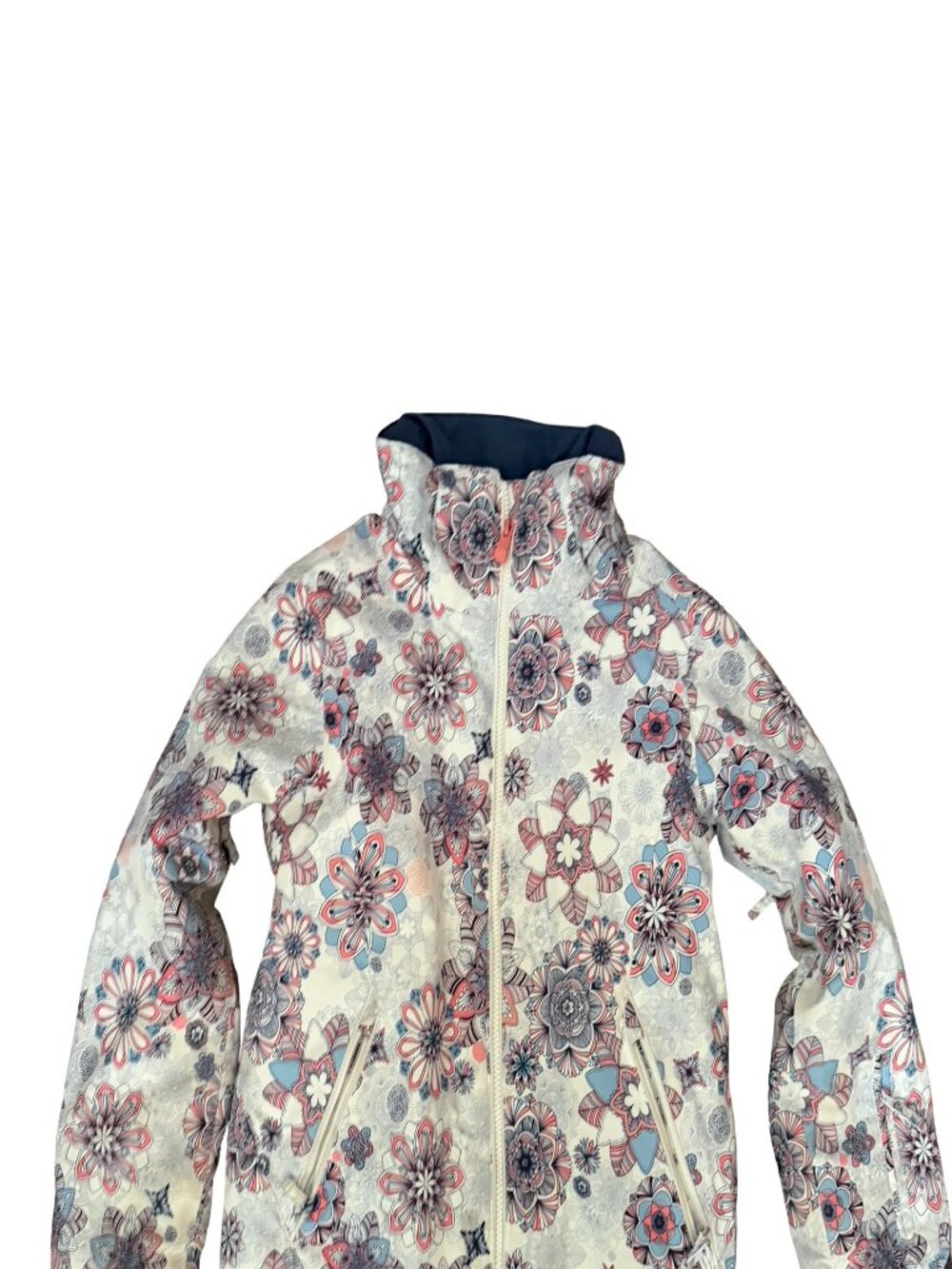 Roxy Girls Size 10 Ski Jacket Floral Ski Snowboarding Jacket Girls Size Medium